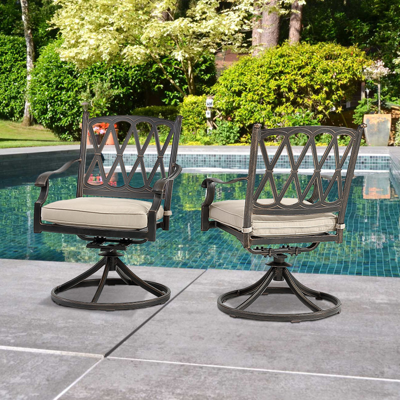 Ensemble de 2 chaises pivotantes Spar, Beige