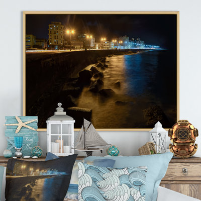 " Havana Port Photo At Night "