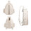 Sac à bandoulière matelassé en toile de tennis, sac à dos en polyester résistant à l'eau pour tennis, pickleball et badminton, beige