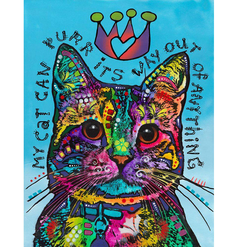 Art sur toile de la collection Dean Russo de Lark Manor ™: My Cat, H 45 po x l 36 po