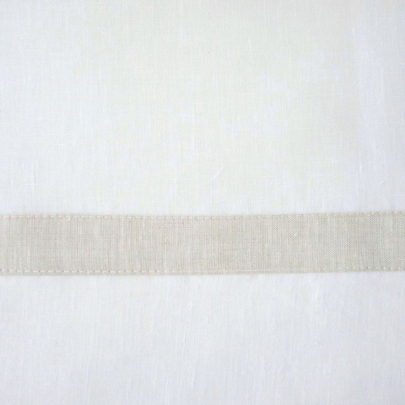 Fino 6-pc Napkin Set, White/Light Natural, 22" x 22"