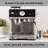 Kenmore Espresso Machine - Semi-Automatic Coffee Maker With Auto Tamper, Auto Cleaning, Milk Steamer & Frother - Stainless Steel