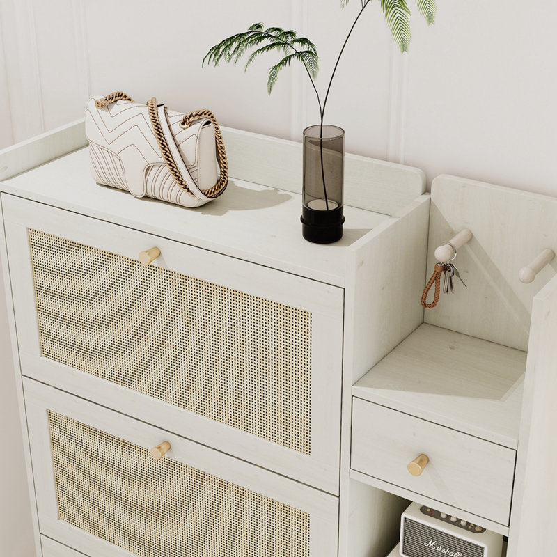 24 paires de rangement pour chaussures, Blanc