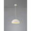 1 - Light White Paintable Gypsum Single Pendant