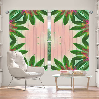 Paire de rideaux obscurcissant en polyester Gilcrest