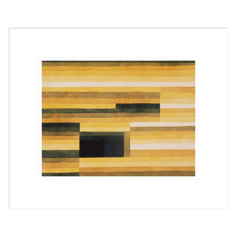 «Felsenkamer» par Paul Klee - reproduction d'art numérique encadrée, H 13,75 po x l 16,36 po