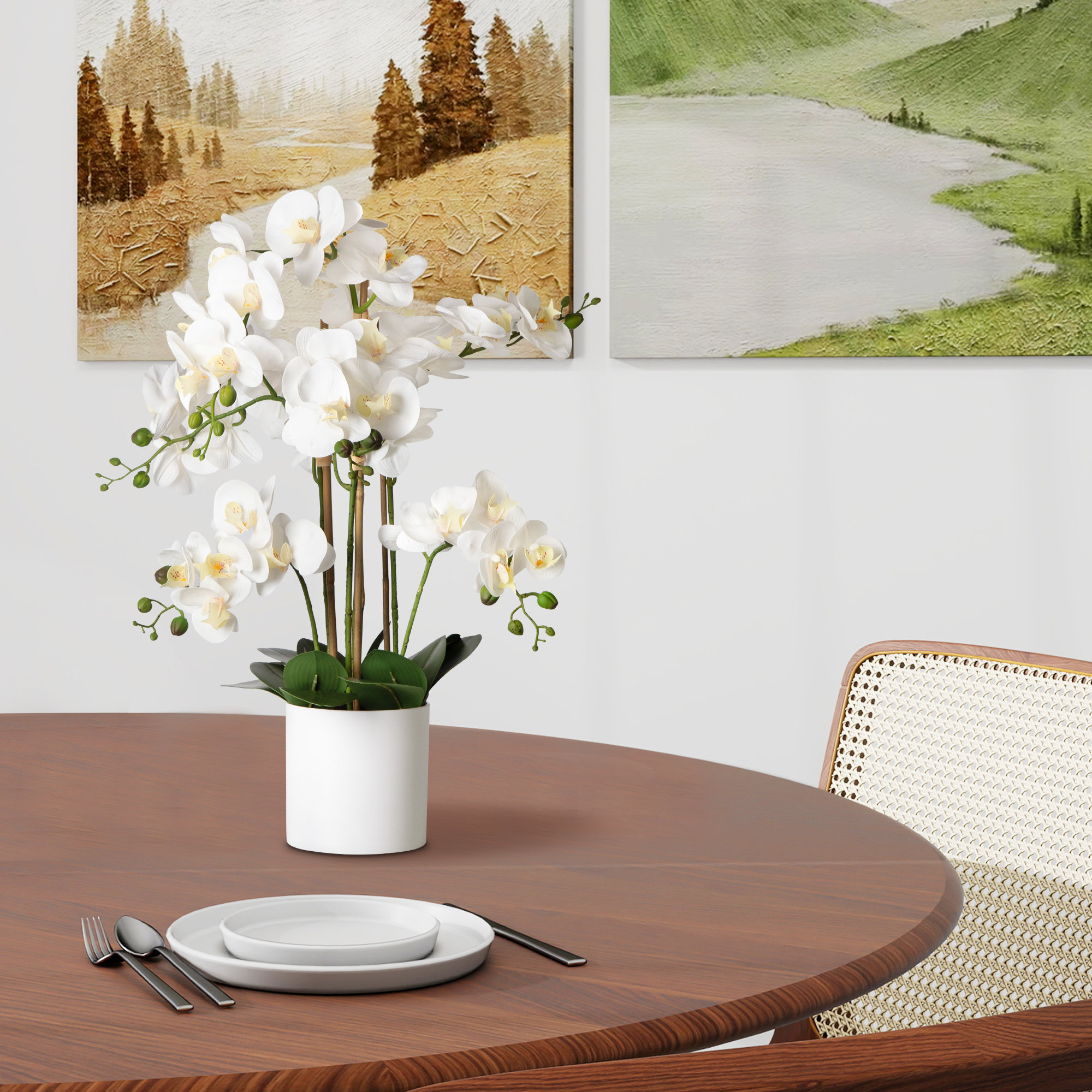 Primrue Silk Orchid Arrangement In Pot & Reviews | Wayfair