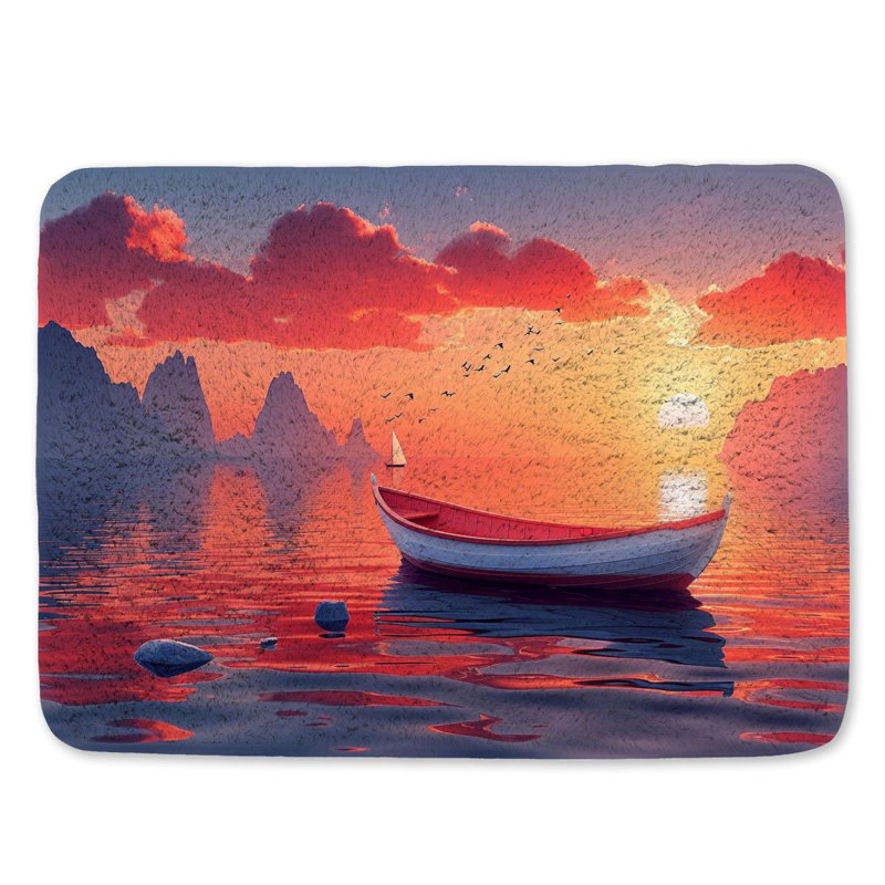 Tapis de bain Sunset Sunset, L 17 po x L 24 po