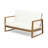 BELGIAN LOVESEAT & COFFEE TABLE