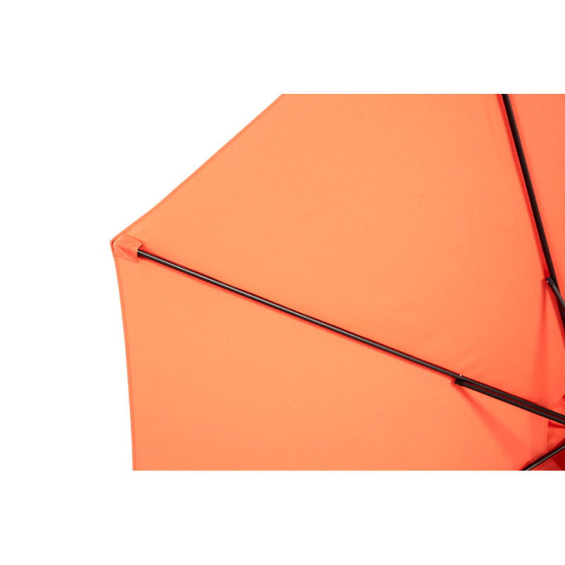Parasol de marché suspendu de 10 pi avec ajustement facile de l'inclinaison, abat-jour en polyester, 8 nervures pour la cour arrière (sans base) Best Choice Products