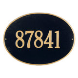 Hawthorne 1-Line Wall Address Plaque