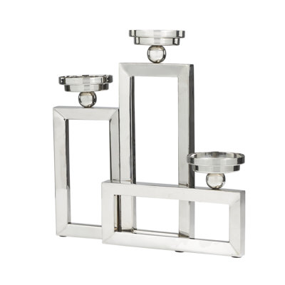 Bougeoir de table en aluminium 16,4 po