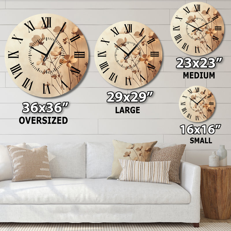 Inestroza I - Horloge murale ronde moderne en métal, Médium