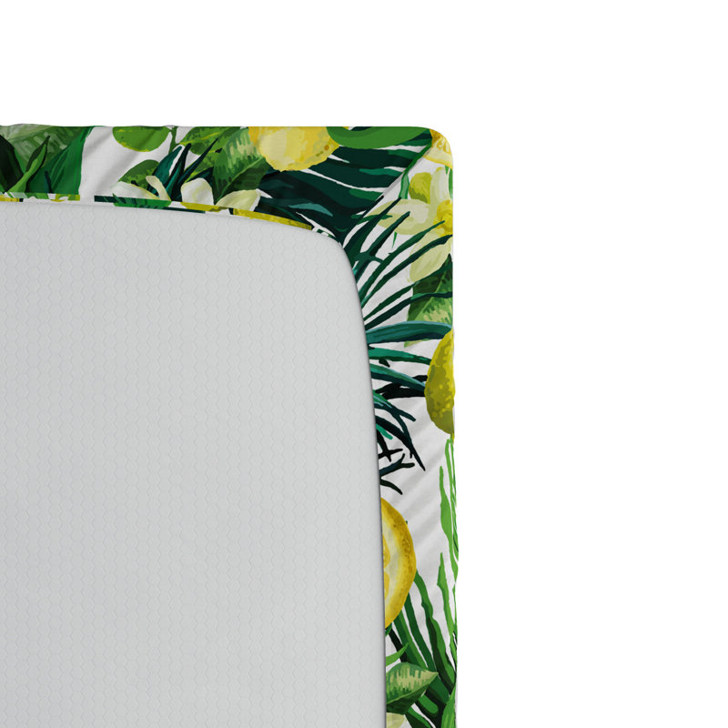 Microfiber Floral Fitted Sheet, Queen Fitted Sheet