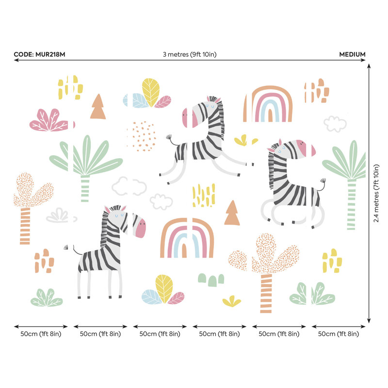 Matte Non-Pasted Wall Mural, 240cm L x 300cm W, White