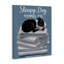 «Sleepy Dog Towel Co.», adorable Boston Terrier, salle de bain sur toile tendue, impression-110398885-110398880