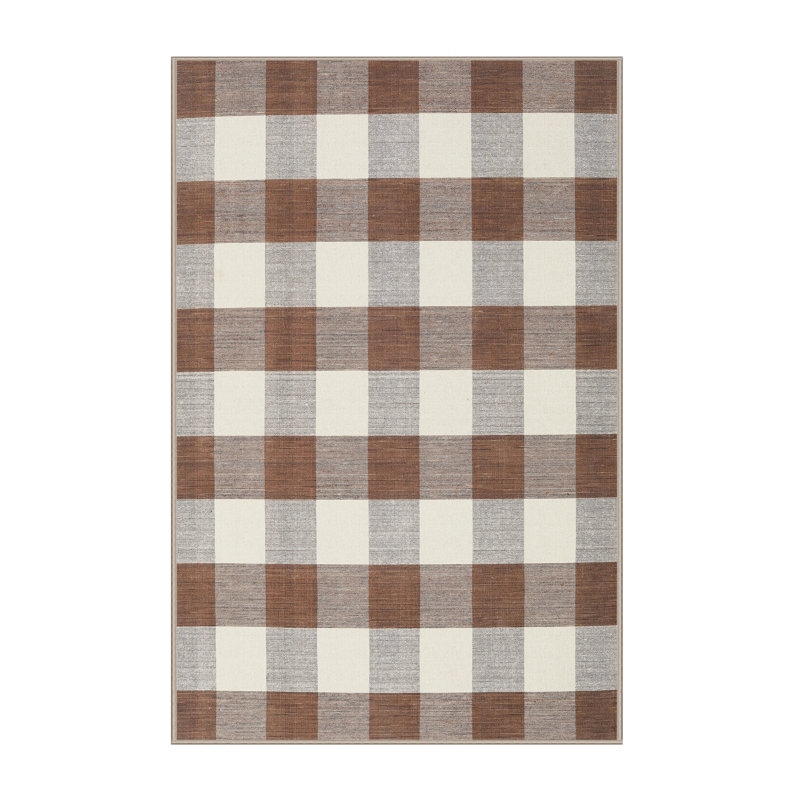 Plaid Indoor Rug, Rectangle 2' x 3'