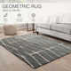 Pete Geometric Handmade Tufted Wool Gray/Cream Area Rug