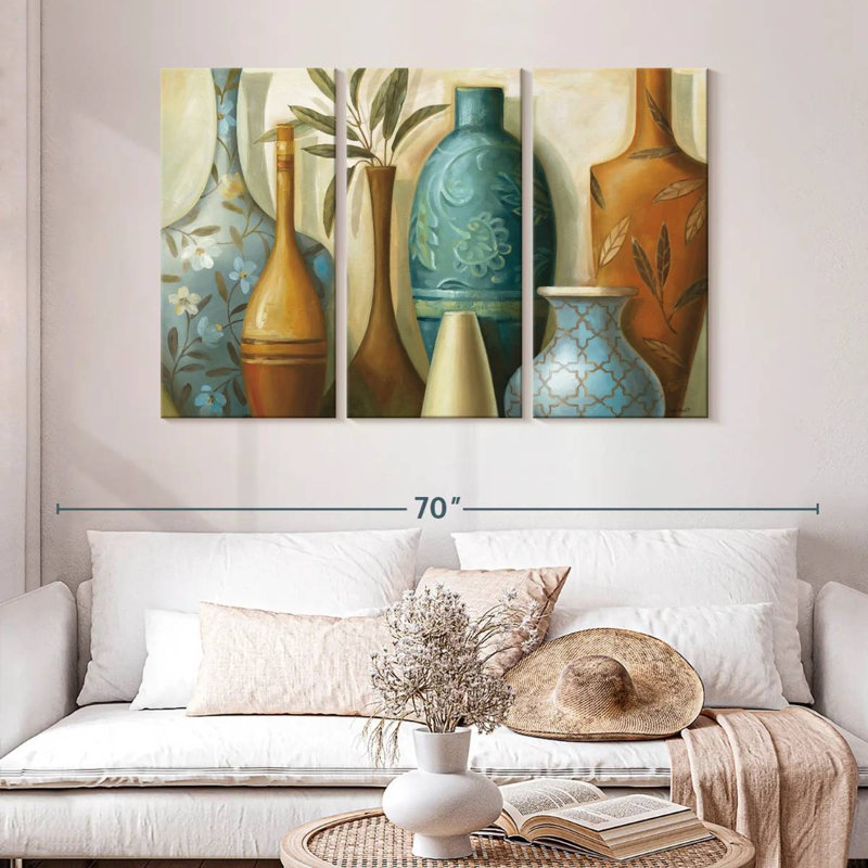 Senne Blue Morocco, 32" H x 50" W