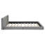 Grand lit plateforme tapissier avec tissu en velours-1398510592