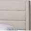  Lit plateforme grand beige, lit plateforme durable pour tous les espaces, lit plateforme moderne peu encombrant