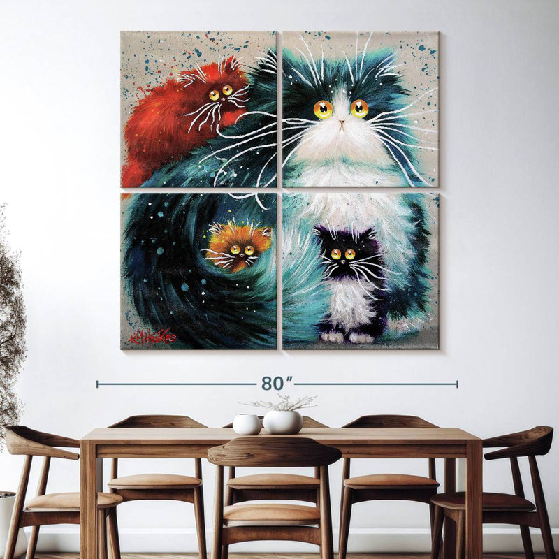 Brampt Purrenting, 74" H x 74" W