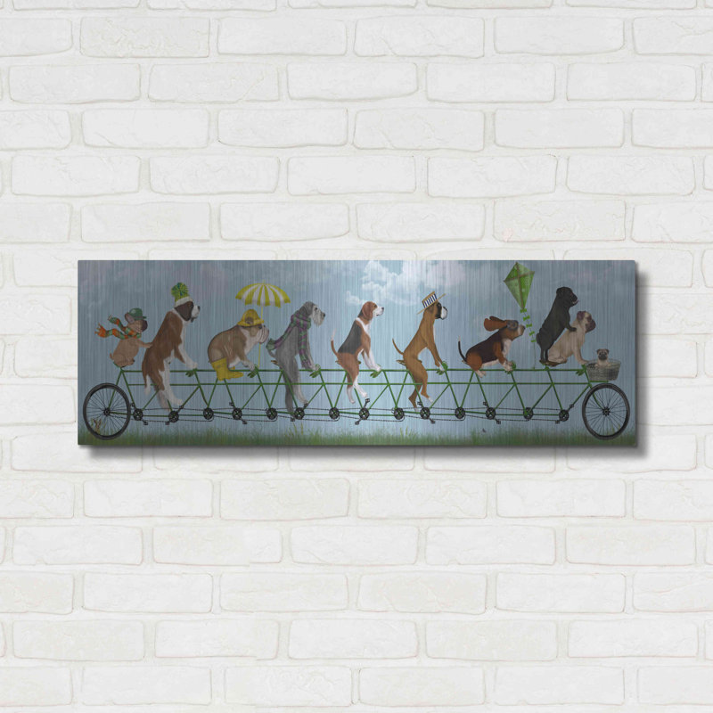 " Mutley Crew On Tandem " by Fab Funky, 12" H x 36" W