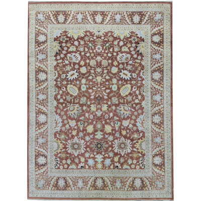 Tapis rouge noué à la main de haute qualité