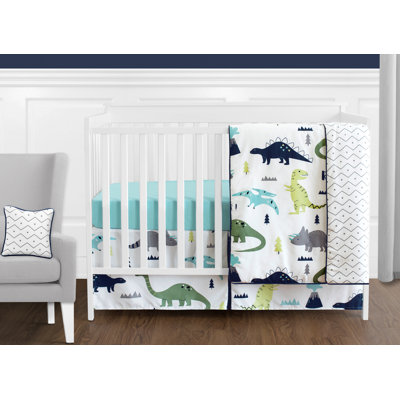 Mod Dinosaur Mod 11 Piece Crib Bedding Set