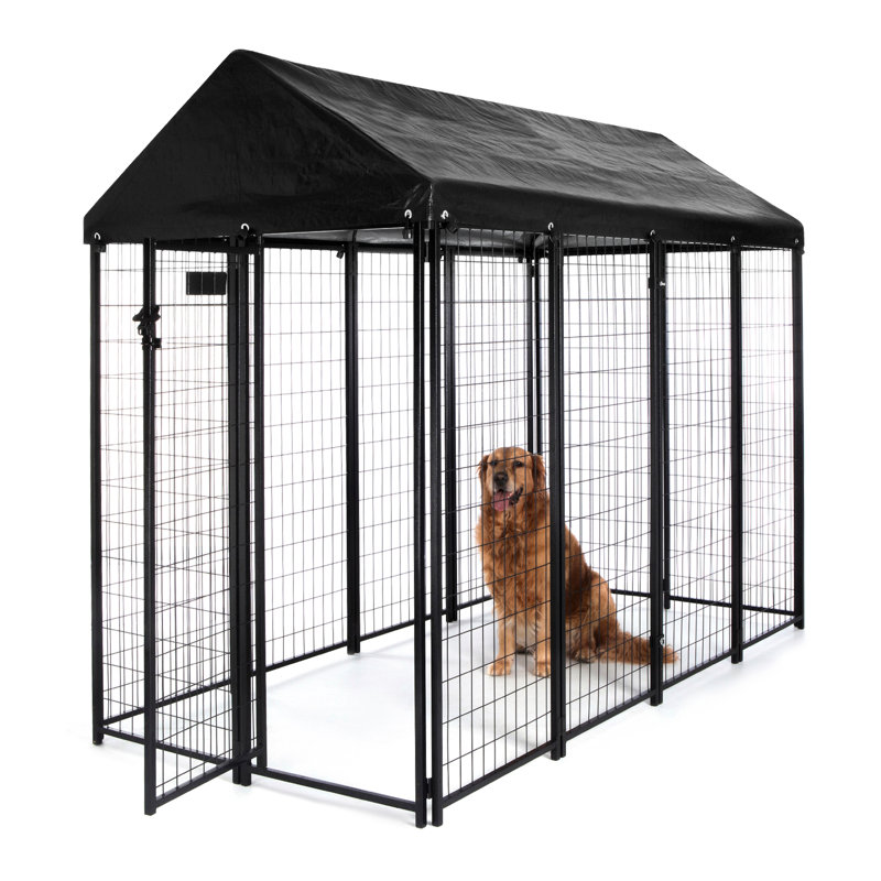 12 Panels Folding Hinges Dog Kennel