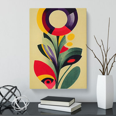 Drumboe Iris Flower Abstract - Wrapped Canvas