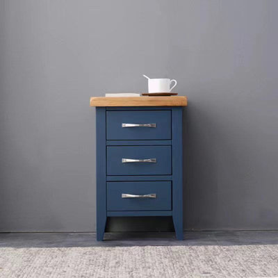 Aleksandras 38cm W Solid Wood Bedside Table