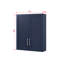 Armoire suspendue en bois avec portes et tablettes-1147150202