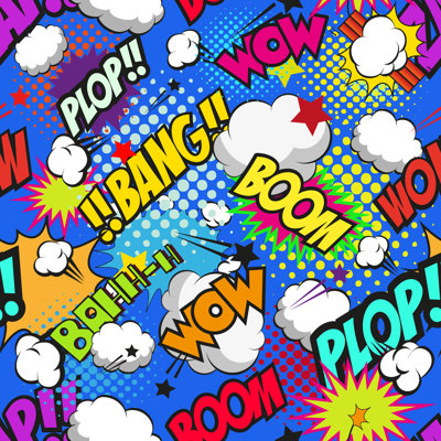 Corton " Seamless Pattern Boom, Vector Illustration " by Yakovliev