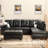 Faux Leather L-Shaped Sectional-1602358852-1602358907