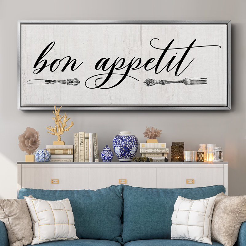 Bon Appetit- Framed Canvas