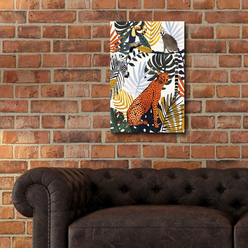 «Jungle Jumble I» par Victoria Barnes, H 24 po x l 16 po x P 0,2 po