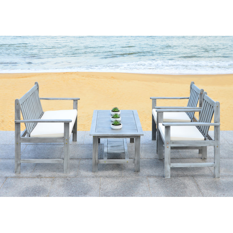 Outdoor Chilton 4 Seater Sofa Set, Ash Grey