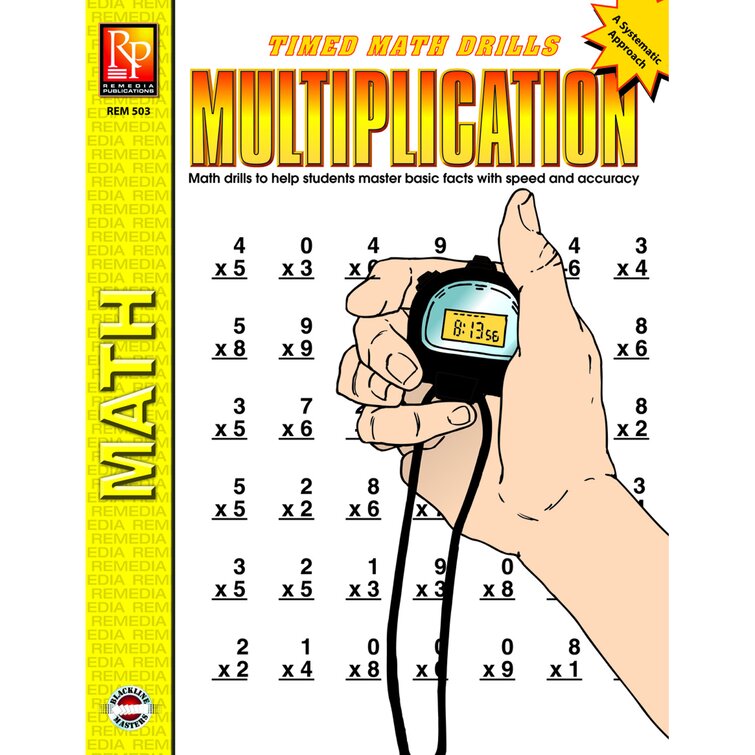 Timed Math Facts Multiplication Book