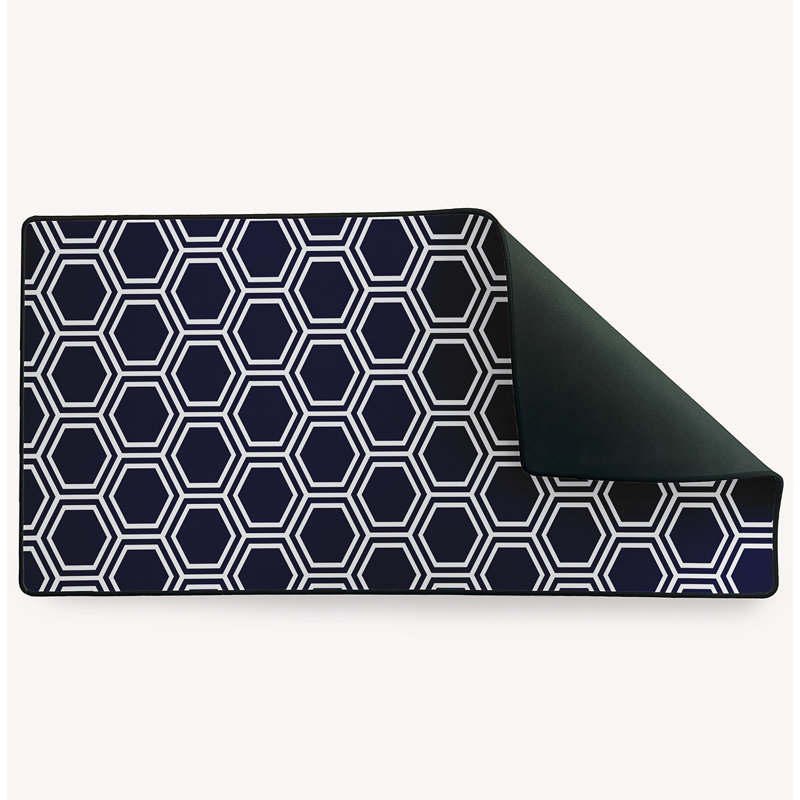 Grand sous-main Shirlene, Bleu marine