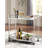Modern Bar Cart With Mirrored Glass Shelves And Rolling Casters For Stylish Serving And Decor