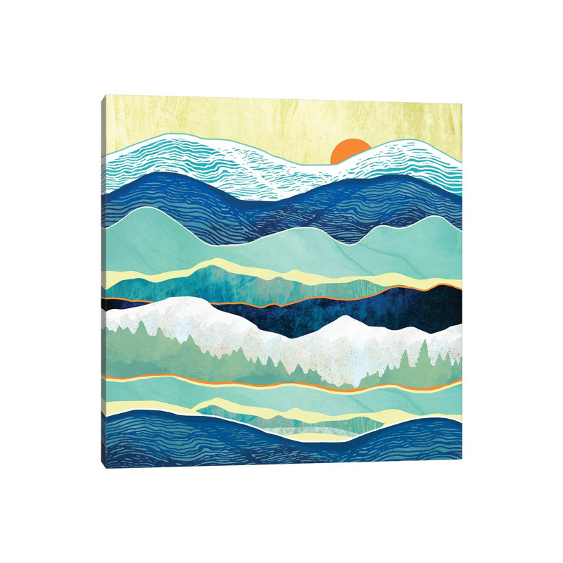 Hiver froid - reproduction d'art, Toile tendue, Aucun mat, H 12 po x l 12 po x P 0,75 po