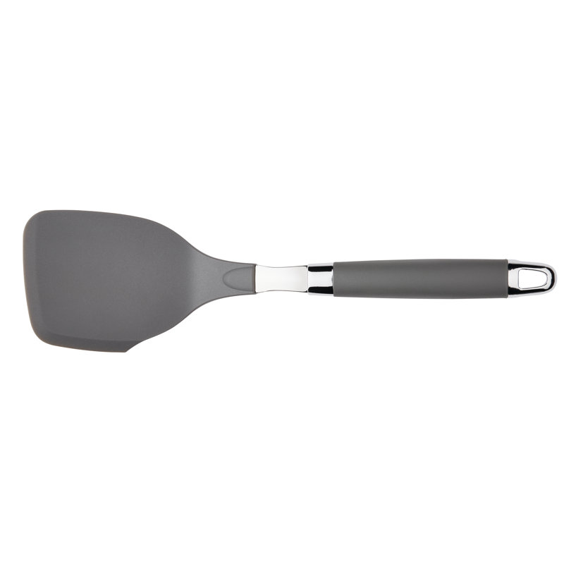 Anolon Solid Turner, Gray, 12" L x 3.8" W x 0.8" D