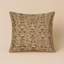 Coussin décoratif à carreaux brun intérieur et extérieur-115218607-115218735