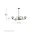 Oberon 6 - Light Steel Dimmable Square / Rectangle Chandelier