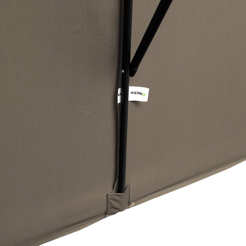 Angellique 300cm X 200cm Rectangular Market Parasol, Dark Brown