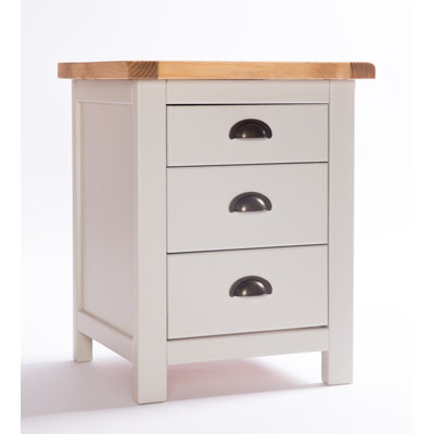 Ottilie 45cm W Solid + Manufactured Wood Bedside Table
