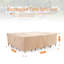 Housse pour table d'extérieur rectangulaire de qualité supérieure imperméable 86 po (L) x 47 po (H) x 31 po (H), tissu teint dans la masse, garantie 3 ans-1252190800-1252190793