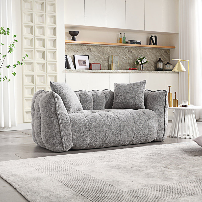 Sofas  Chenille Sofa, Bean Bag, Gray