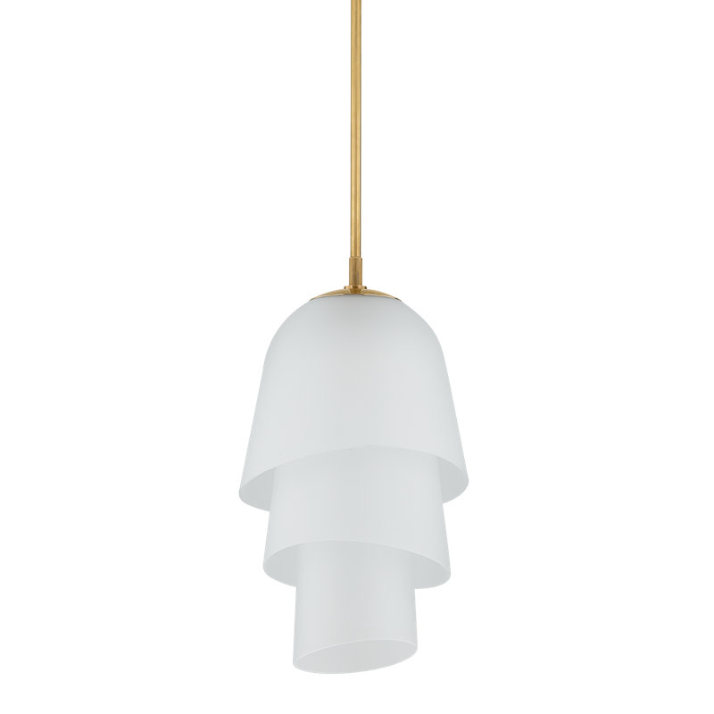 Luminaire suspendu 1 lumière Hela par Corbett Lighting, H 23,75 po x l 13,75 po x P 13,75 po